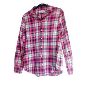 Vineyard Vines Performance Shirt Sz 4 Button Up Plaid Multi Color